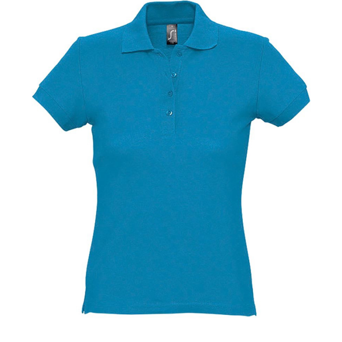 Damen Polo-Shirt Zapfel Aqua
