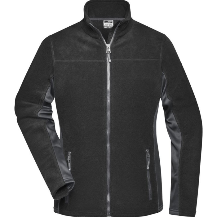 Damen Microfleece Jacke Schwarz