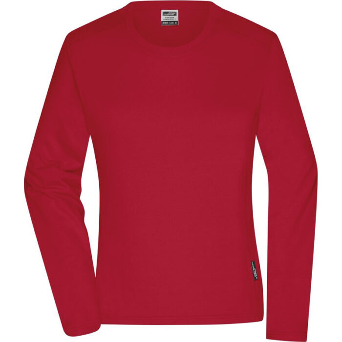 Damen Workwear T-Shirt langarm Rot Zapfel Pinkafeld