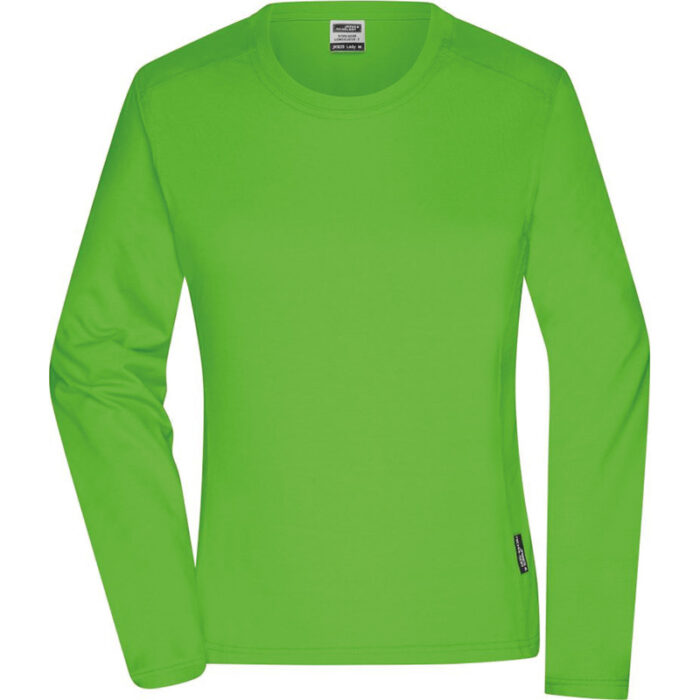 Damen Workwear T-Shirt langarm Lime Green Zapfel Pinkafeld