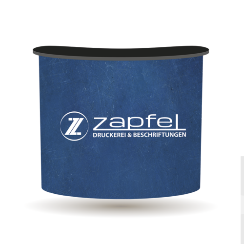 Messecounter Messetheke bedruckt Druckerei Zapfel
