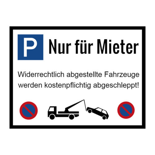 Parkplatzschild für Besucher Zapfel Pinkafeld