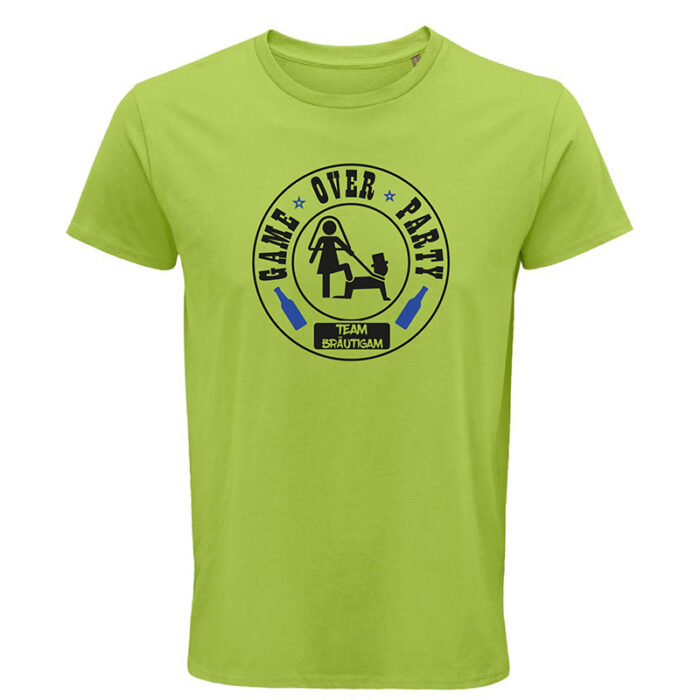 Poltershirt Game Over Party Lime Green Zapfel Pinkafeld