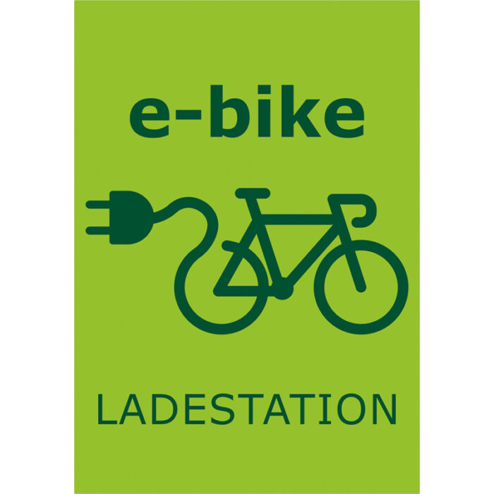 Schild Ladestation E-Bike Zapfel Pinkafeld