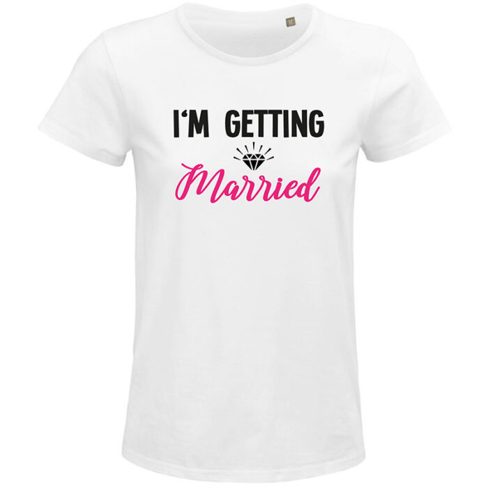 Polter Shirt I'm getting married Weiß Zapfel Pinkafeld
