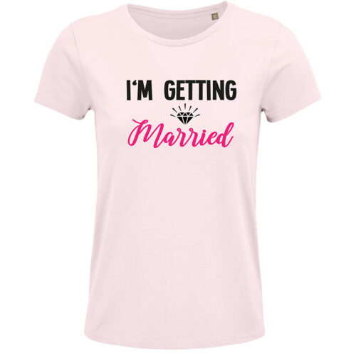 Polter Shirt I'm getting married pink Zapfel Pinkafeld