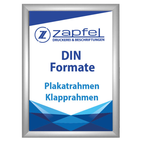 Klapprahmen Aluminium DIN Druckerei Zapfel Pinkafeld