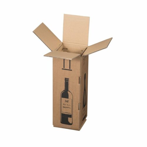 Weinkarton Verpackung für 1 Flasche Zapfel Pinkafeld