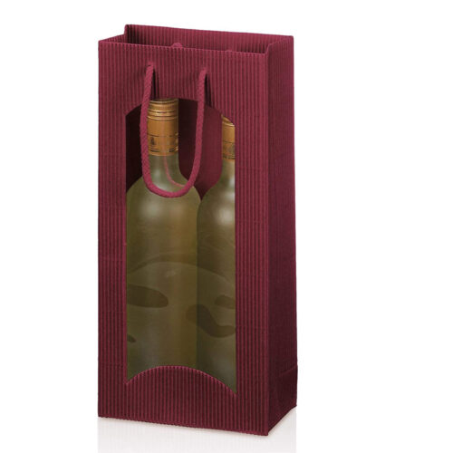 Tragetasche, Weinverpackung, Flaschenverpackung - Focus bordeaux, 2 Flaschen Druckerei Zapfel Pinkafeld