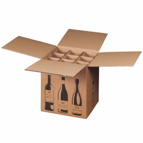 Weinkarton Verpackung 9 Flaschen Zapfel Pinkafeld